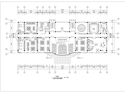 现代整体办公空间 镇江办公楼装饰施 施工图