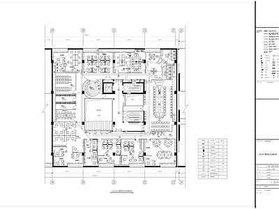 现代整体办公空间 证券股份有限公司 办公楼装修 施工图