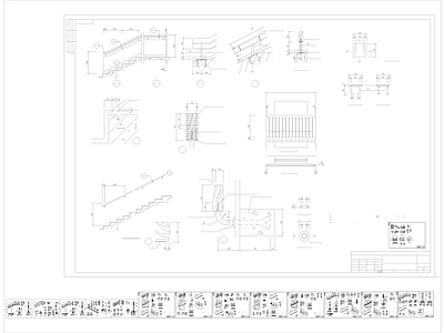 现代楼梯节点 巨型 家装节点 GRG 施工图