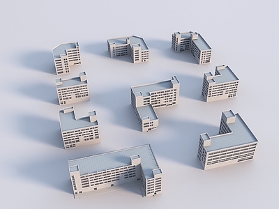 现代其他商业建筑 现代工厂市场 现代厂房