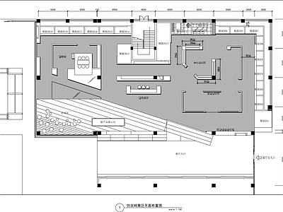 现代商场 家居建材展厅 施工图