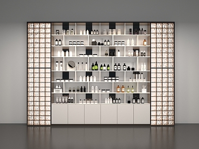 商展器材 展示台 展架 美妆展柜 护肤品货柜