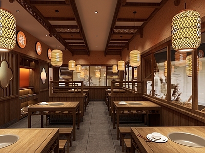 中式新中式火锅店 火锅店新中式