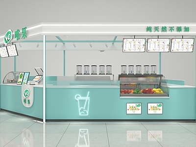 现代其他商业空间 鲜榨果汁店 奶茶饮品店 甜品店 奶茶店