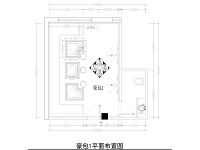 现代KTV KTV现代包间 施工图