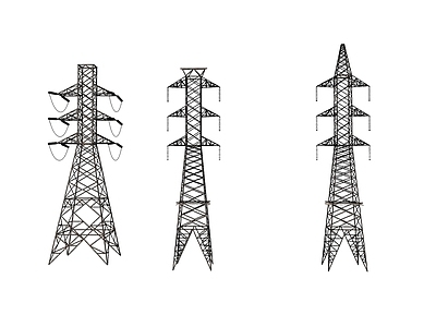 电塔 现代高压电线塔