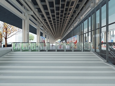 现代其他商业空间 现代展厅 展厅展位