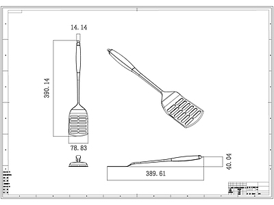 现代新中式厨房设施 用品 锅铲 图纸 施工图