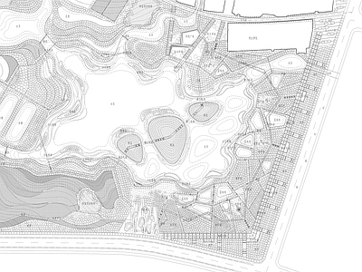 现代新中式公园景观 露营基地 湿地公园 施工图
