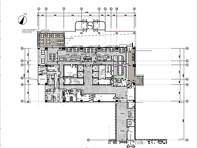 现代意式自助餐厅 星级 全日餐厅 施工图