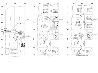 现代住宅楼建筑 4层建筑 电气工程 施工图