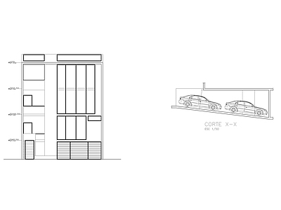 现代住宅楼建筑 四层房屋 自建房 施工图