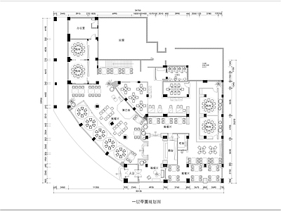 现代中餐厅 音乐餐厅 施工图