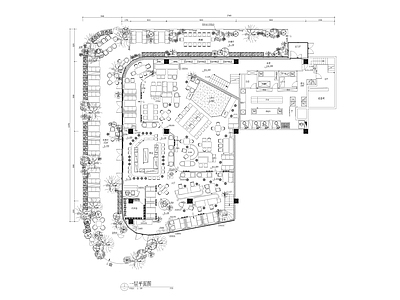 现代中餐厅 主题餐厅 施工图