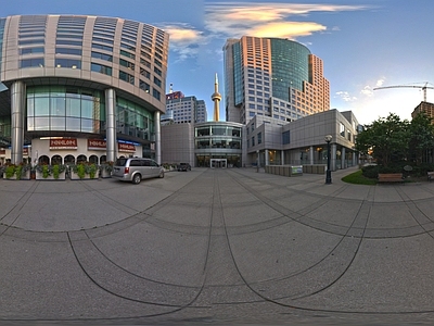 现代城市HDR 城市 室外 高楼大厦 街道 HDR