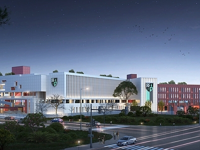 现代学校建筑 学校 教学楼