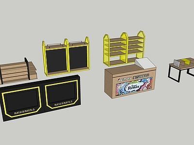 现代置物架 手机店