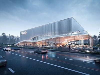现代简约其他公共建筑 展览馆 售楼处 地标