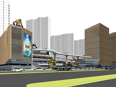 现代商场建筑 商业高层 商场 mall 综合体 商业街