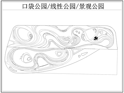 现代公园景观 口袋公园 线性公园 带状公园 施工图