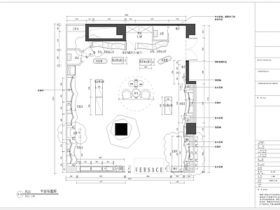 现代服装店 服装店平立面 施工图