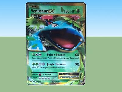 口袋妖怪卡牌基本的Venusaur Ex hp 80