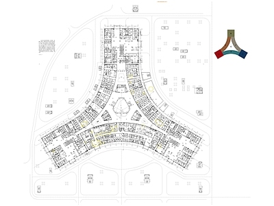 现代医院建筑 综合医院 国际医学中心 全科室 施工图