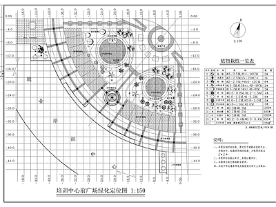 现代广场 广场全套环境施工 施工图