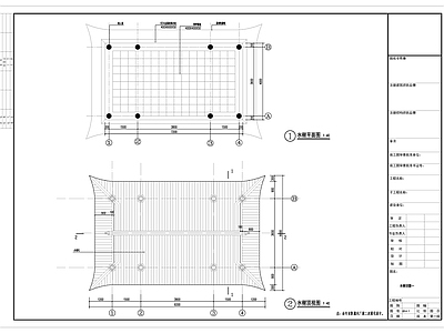 中式公园景观 小游园 古建 施工图