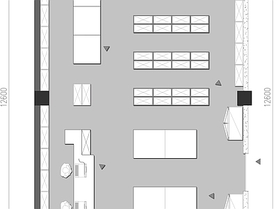 现代超市 生鲜超市便利店 施工图