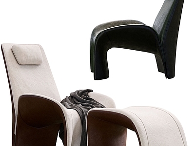 现代意式躺椅 皮质 布艺 休闲躺椅 Minotti