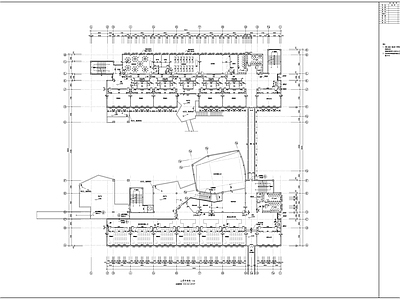 现代学校建筑 教学综合楼平面 施工图