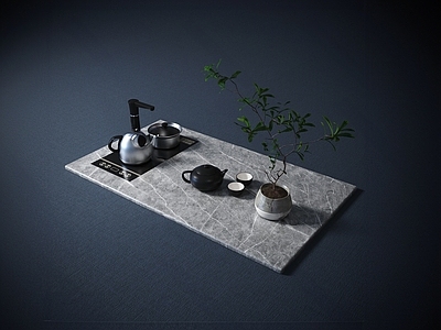 茶具 现代茶具 茶壶 盆栽 茶杯