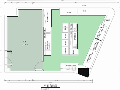 现代其他餐饮空间 酸奶水果捞店平面 酸奶店平面图设计 水果捞店平面设计 施工图