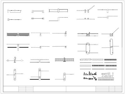 现代门 道闸 摆闸 禁机 减速带 施工图