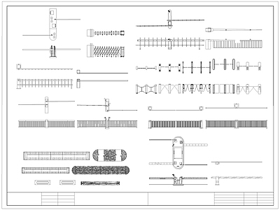 现代门 道闸 摆闸 减速带 施工图