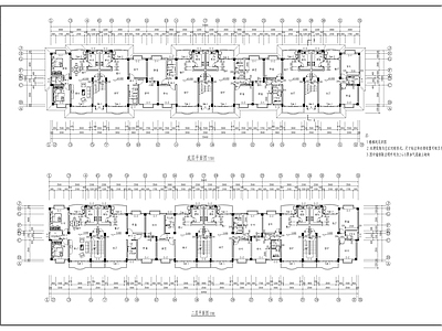 现代住宅楼建筑 人才公寓 施工图