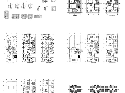 现代住宅楼建筑 多户住宅电气建筑 自建房 人才公寓 施工图