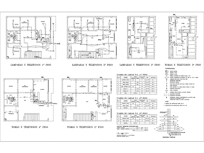 现代住宅楼建筑 房屋电工项目 自建房 人才公寓 施工图