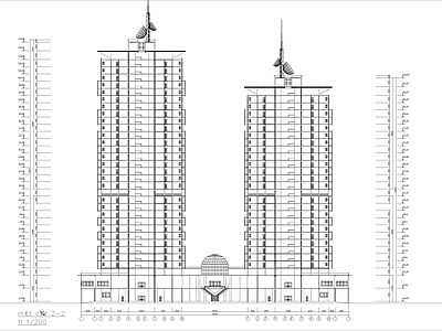 现代住宅楼建筑 公寓购物中心项目 自建房 人才公寓 施工图