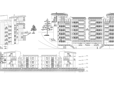 现代住宅楼建筑 公寓结构图纸 自建房 人才公寓 施工图