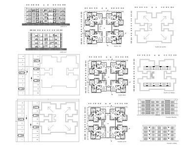 现代住宅楼建筑 公寓项目图纸 自建房 人才公寓 施工图