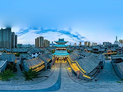 现代城市HDR 城市黄昏HDR