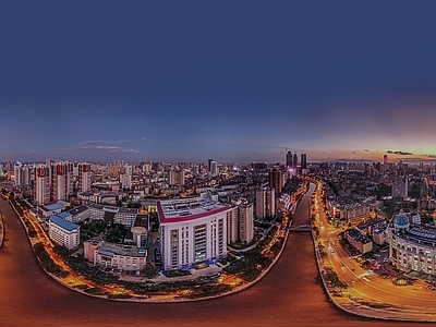 现代城市HDR 城市夜景HDR