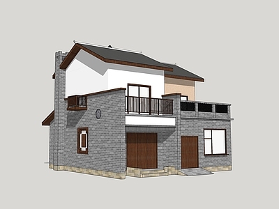 现代乡村民房 川西民房 乡村自建房 民俗民宅 乡村别墅