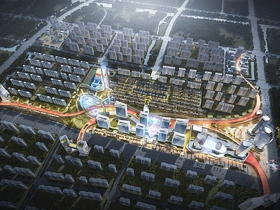 现代其他景观 商住整体规划总平 规划总平面图 规划投标总平 施工图
