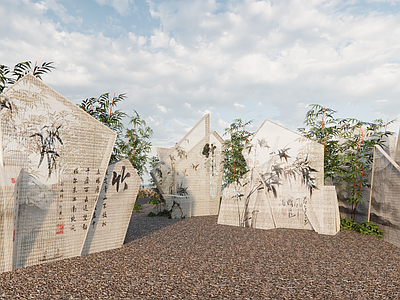 新中式乡村公园 乡村公园 小品 文化公园