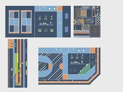 现代登高面 现代登高面 运动 居住区 健身跑道 羽毛球场 儿童活动主题