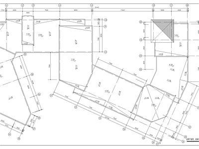 现代新中式商业街 S型商业建筑 施工图