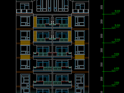 现代住宅楼建筑 住宅小区建筑设计 施工图